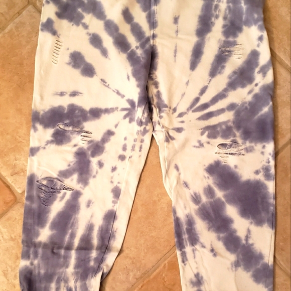 Glided Intent Distressed TieDye Sweat Pants - Picture 1 of 4